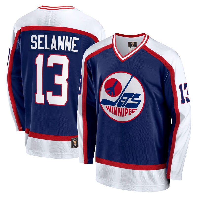 Heritage Jersey Winnipeg Jets- Selanne L