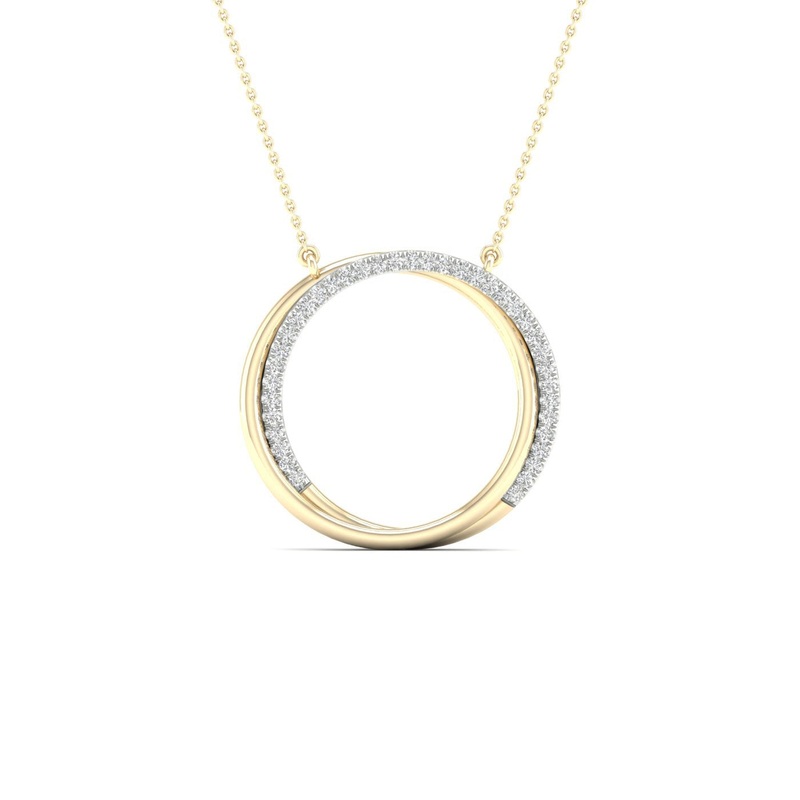 9Ct Gold 0.15Ct Diamond Necklet