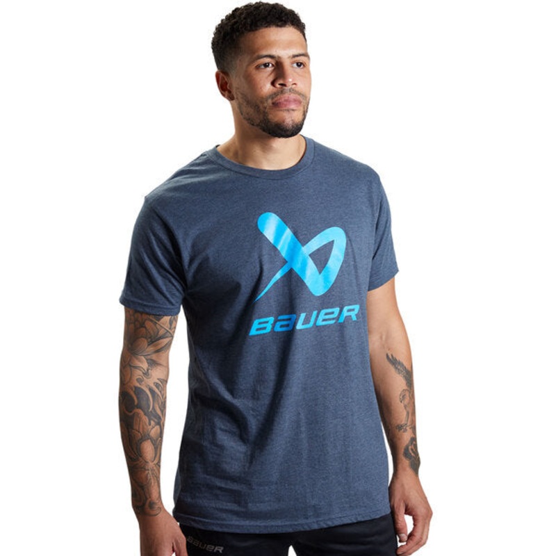 BAUER CORE LOCKUP SS CREW SR Small NAVY