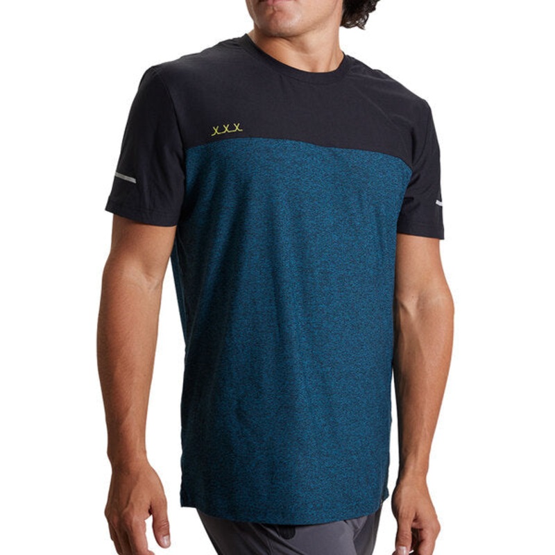 BAUER FLC CLR BLACK TRAINING TEE OCEAN L