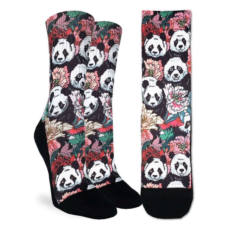 Floral Pandas Women’s Socks 5-9
