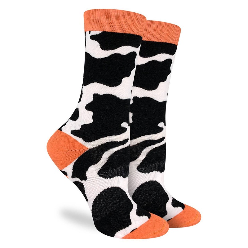 Women’s Cow Print Socks OS