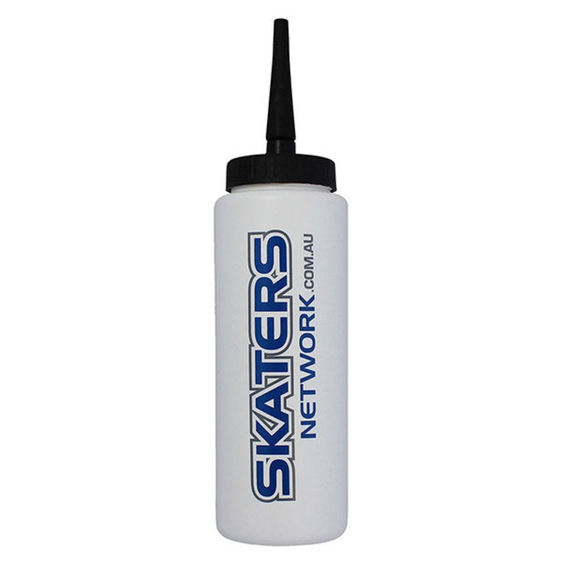 SKATERS NETWORK WATER BOTTLE Extended Straw White