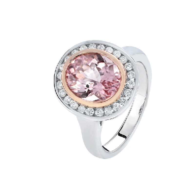 18ct Gold Morganite Rings