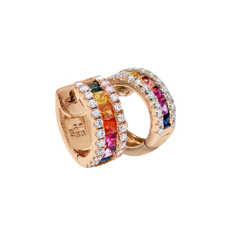 18ct Gold Sapphire Earrings