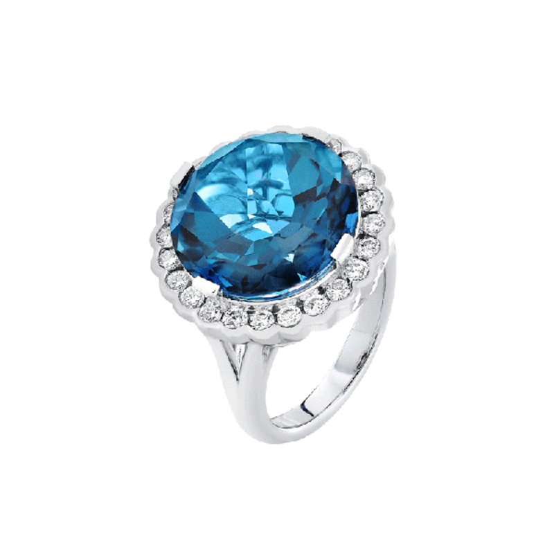 18ct Gold Topaz Rings