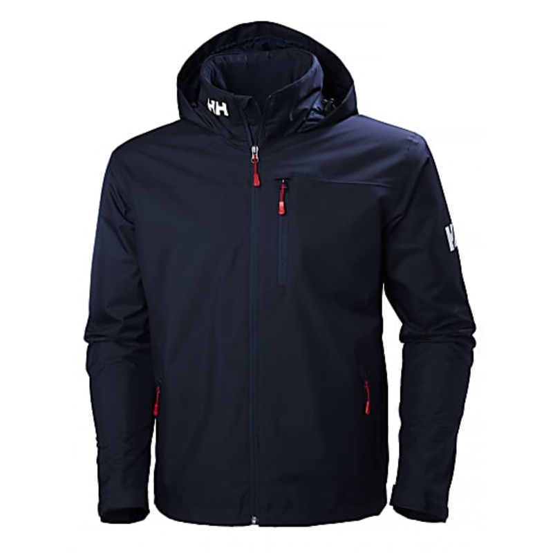 Men’s Crew Hooded Midlayer Sailing Jacket BLACK S