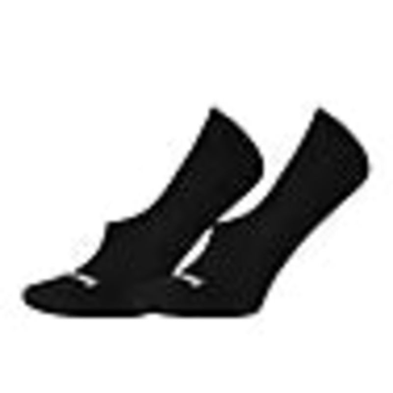 WOMENS EVERYDAY NO SHOW 2 PACK SOCK BLACK M