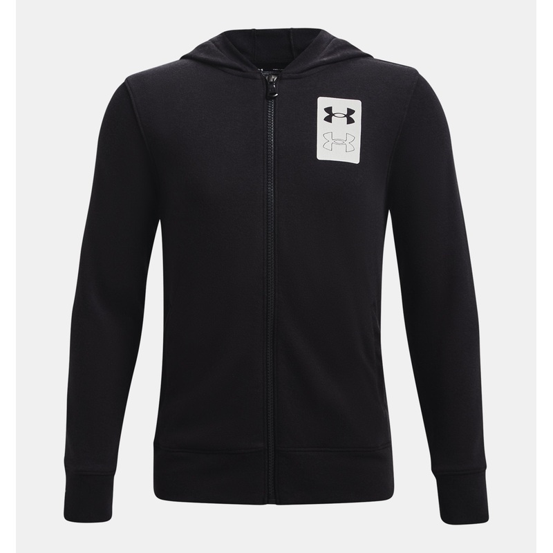 RIVAL TERRY FULL ZIP HOODIE BLACK/WHITE XS