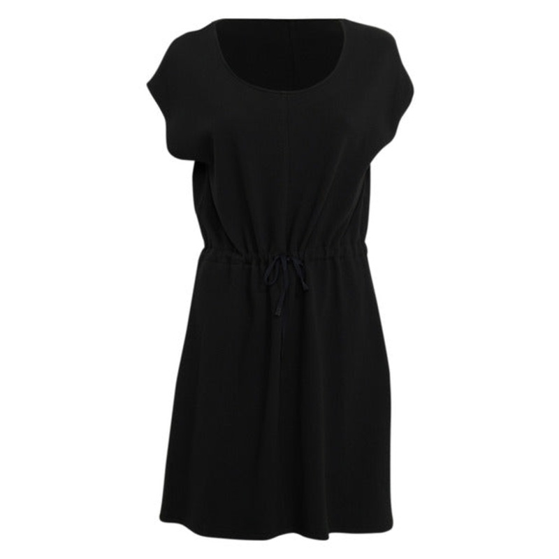 WOMENS TENCEL CINCHING DRESS BLACK S