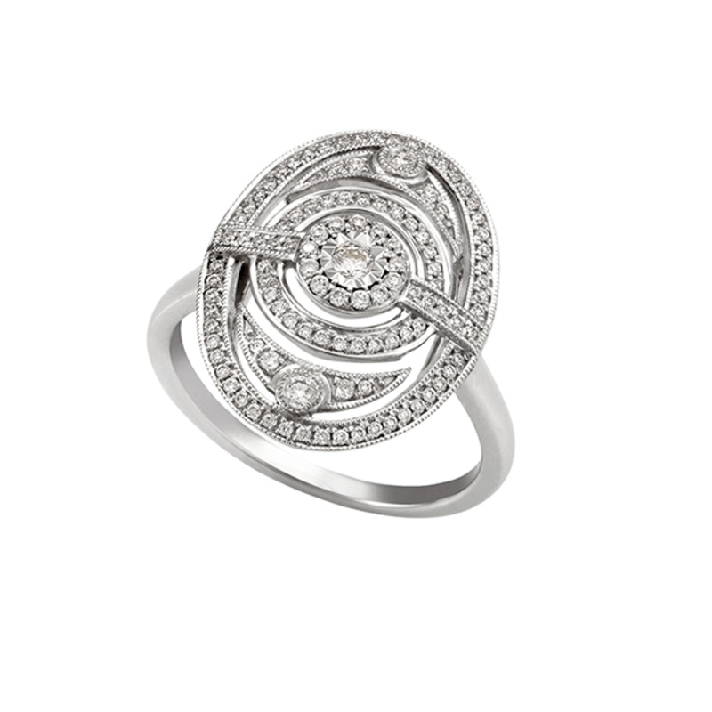 18ct Gold Art Deco Dress Ring