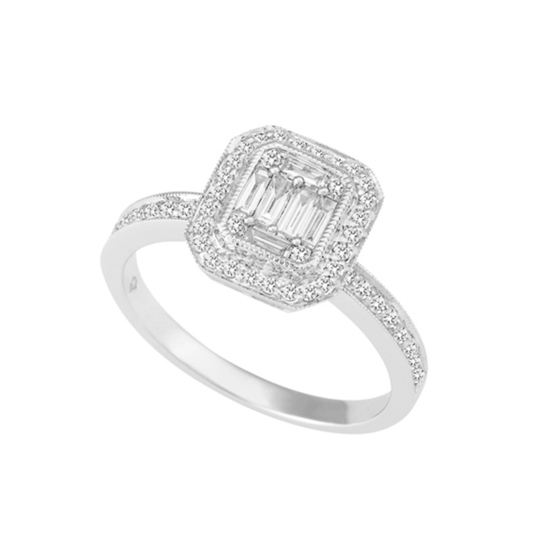 18ct Gold Invisible Set Ring