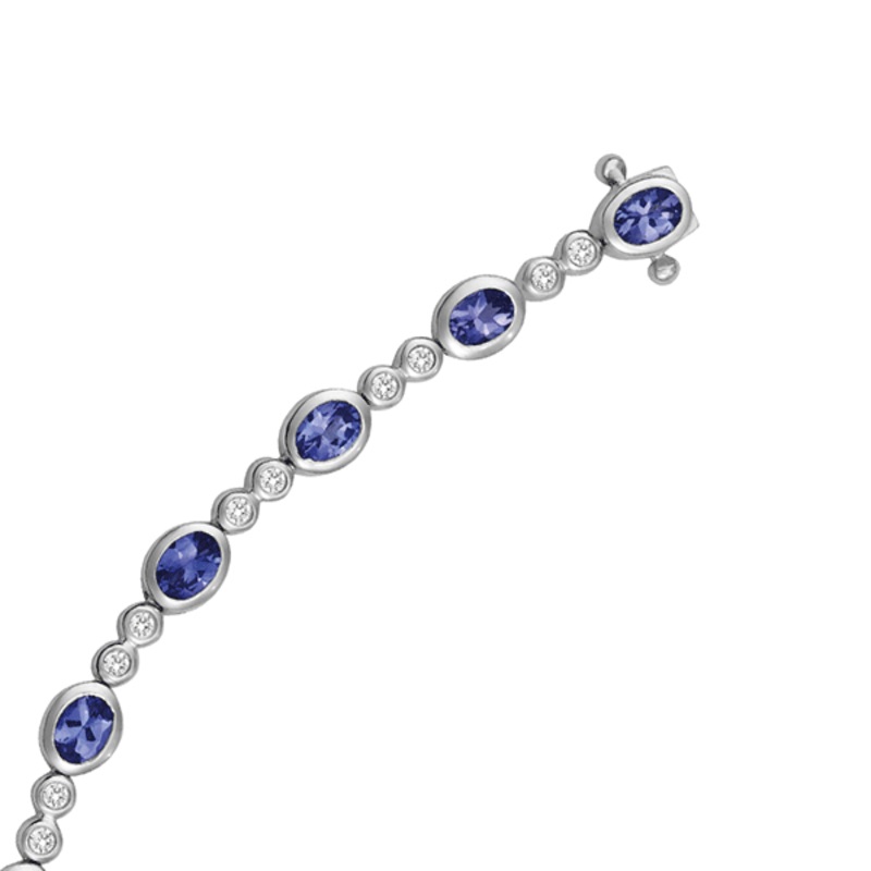 18ct Gold Tanzanite Bracelet