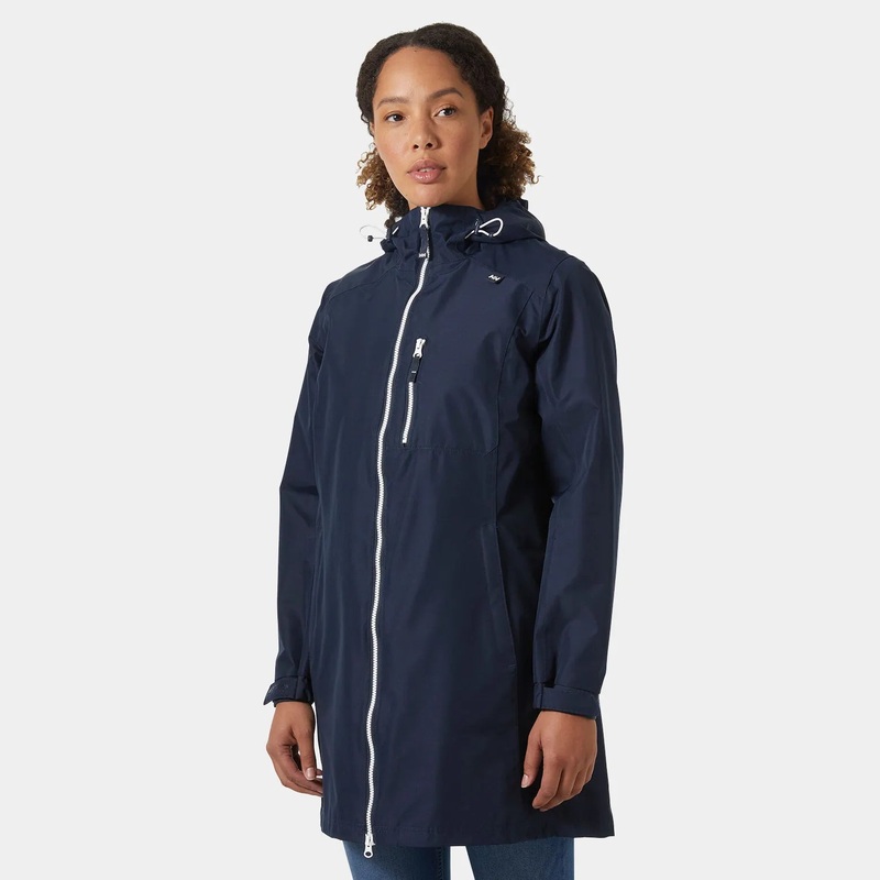 Women’s Belfast Long Jacket NAVY XS