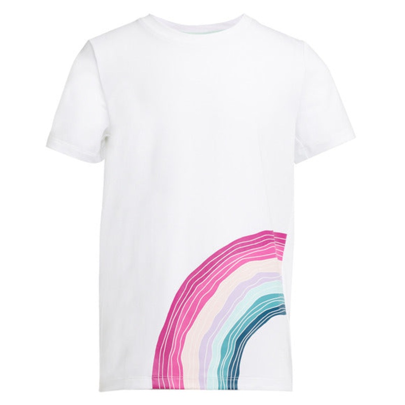 GIRLS RAINBOW T-SHIRT WHITE XS