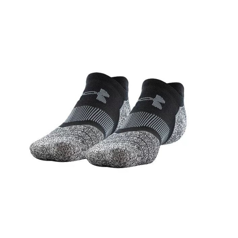 Golf Elevated Performance No Show Tab Socks- 2 Pack BLACK/WHITE M