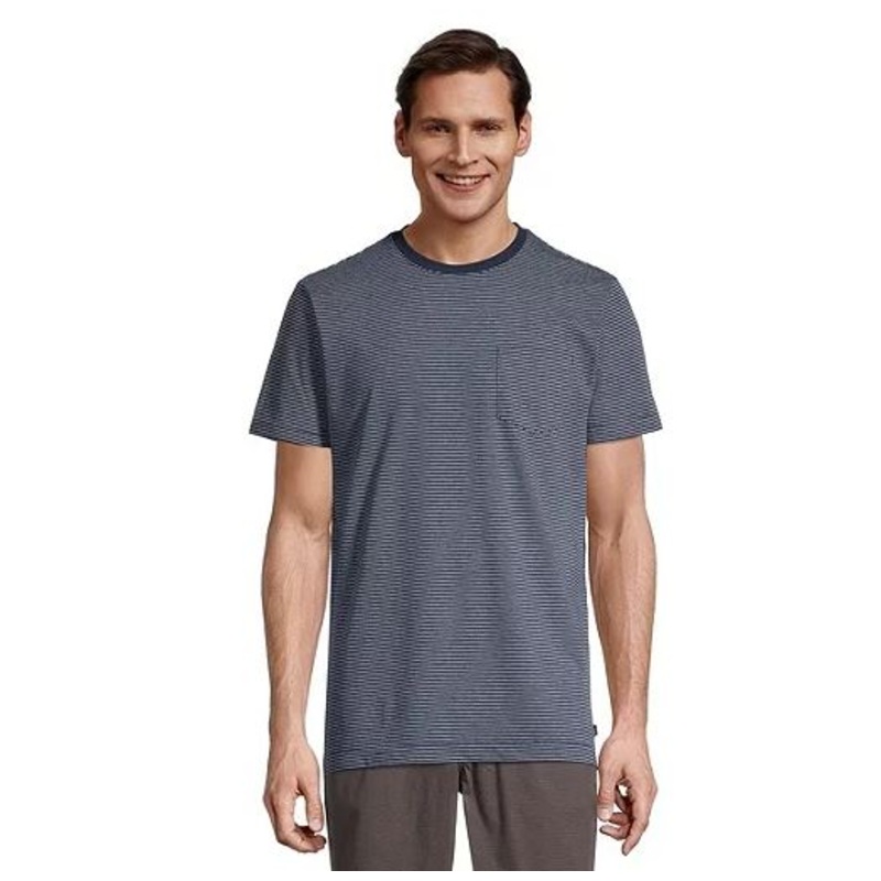NANOOSE POCKET T-SHIRT MEN’S BLACK IRIS S
