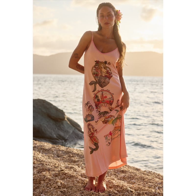 LOVE RULES MAXI DRESS – PINK XXS