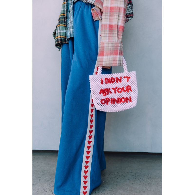 THE RAVING HEARTS PANTS – BLUE XS