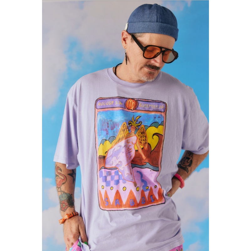 THE VERY OVERSIZED VIRGO TEE – LAVENDER XXS