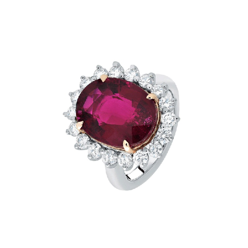 18ct Gold  Rubelite  Rings