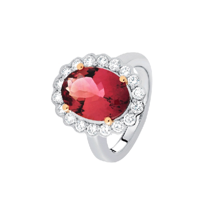 18ct Gold  Tourmaline  Rings