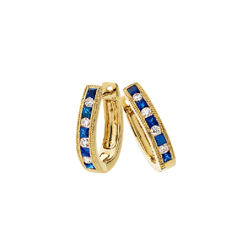 9ct Gold Sapphire Earrings