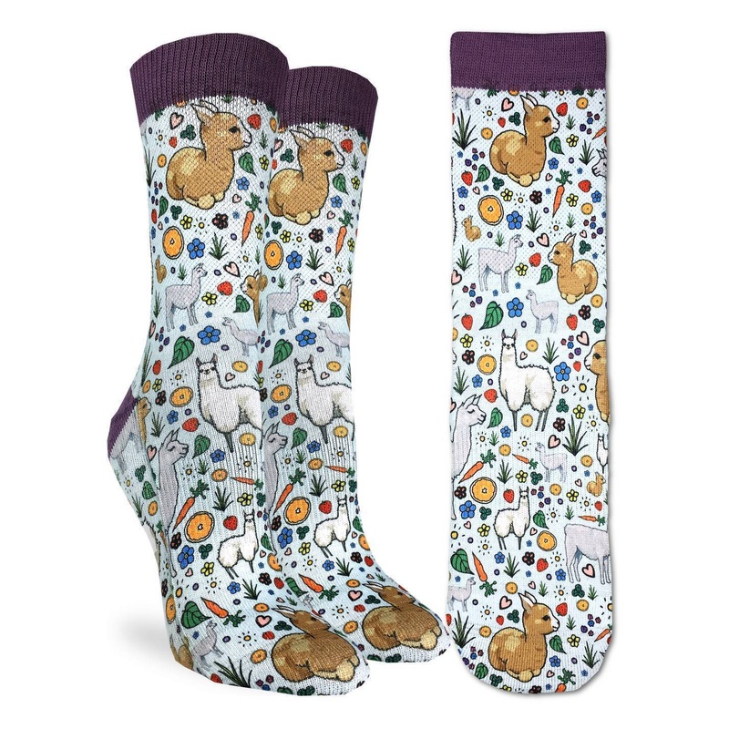 Floral LLama Socks 5-9