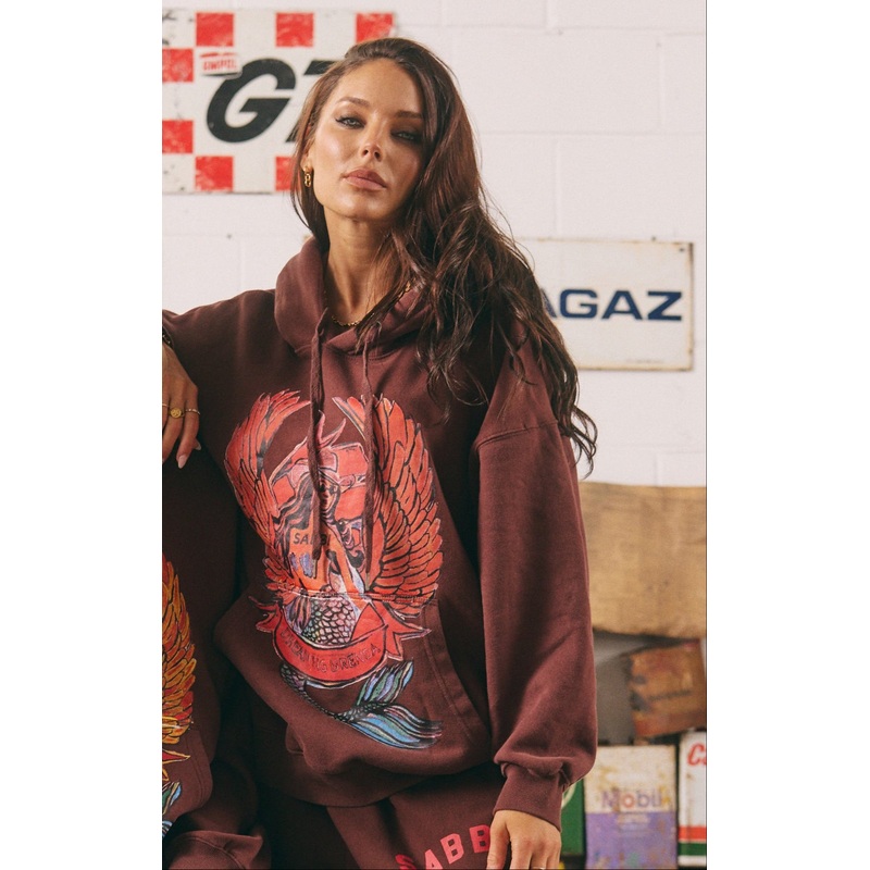 THE BRENDA ENERGY HOODIE – CHOCOLATE XXS