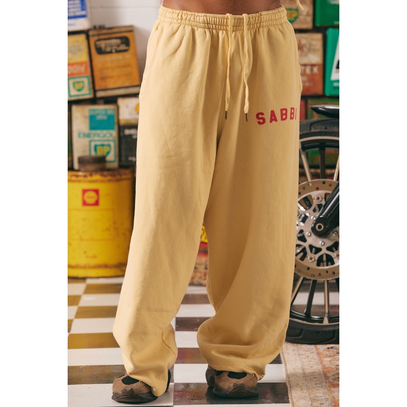 THE BRENDA ENERGY WIDE LEG SWEAT PANTS – BUTTER XXS