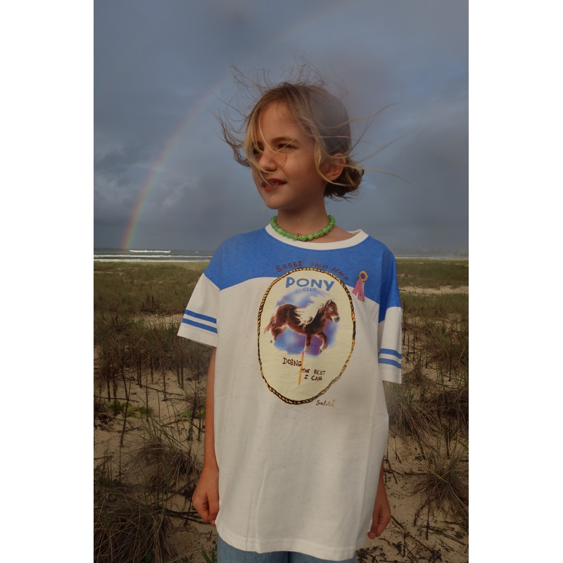 THE KIDS PONY CLUB TEE – BLUE 2