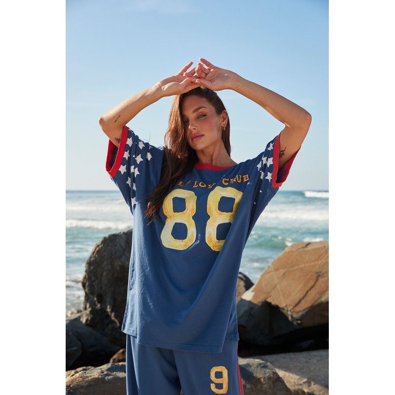 THE VERY OVERSIZED YOU CUTE TEE – BLUE XXS