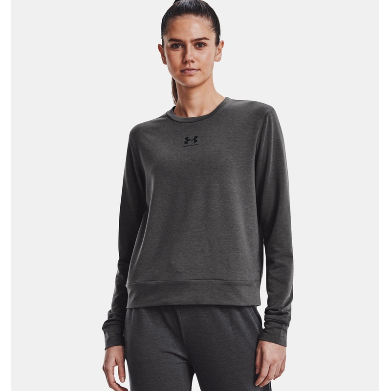 Women’s Rival Terry Crew JET GREY/BLACK XS
