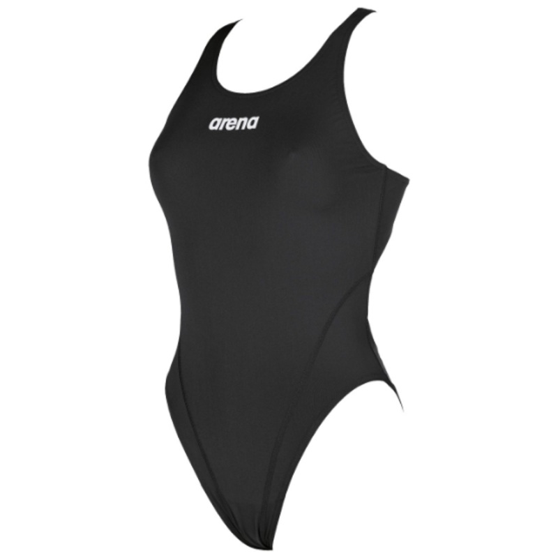 Solid Polyester Swim Tech One Piece BLACK 26