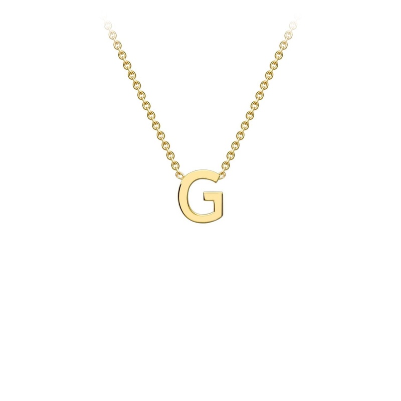 9ct Yellow Gold ‘G’ Initial Adjustable Letter Necklace 38/43cm