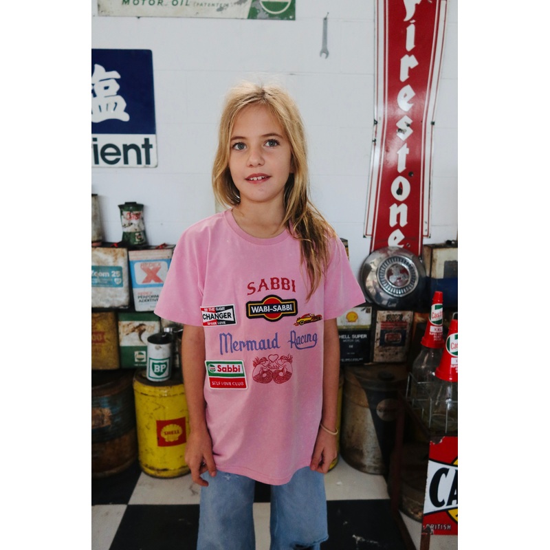 KIDS SABBI RACING TEE – PINK 2
