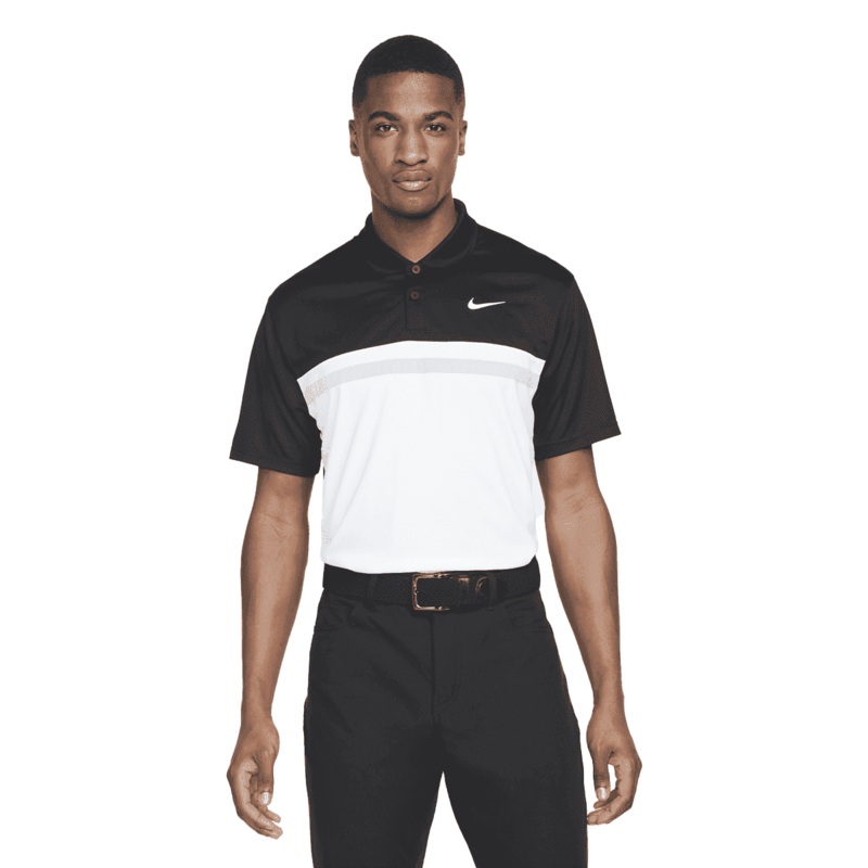Men’s Dri-FIT Victory Golf Polo BLACK/WHITE S