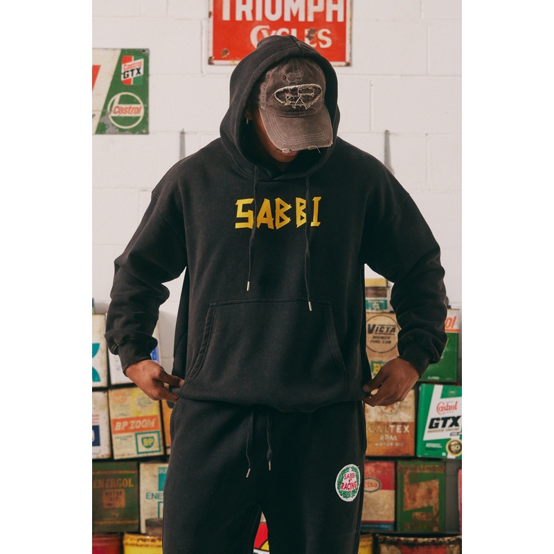 THE BE KIND HOODIE – ACID WASH BLACK XXS