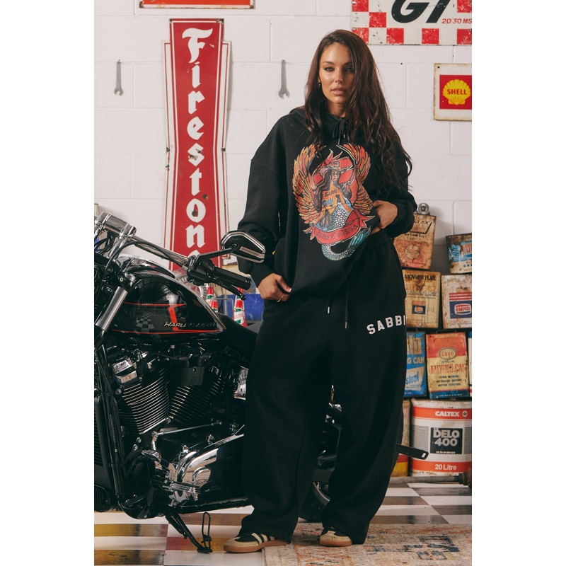 THE BRENDA ENERGY HOODIE – BLACK XXS