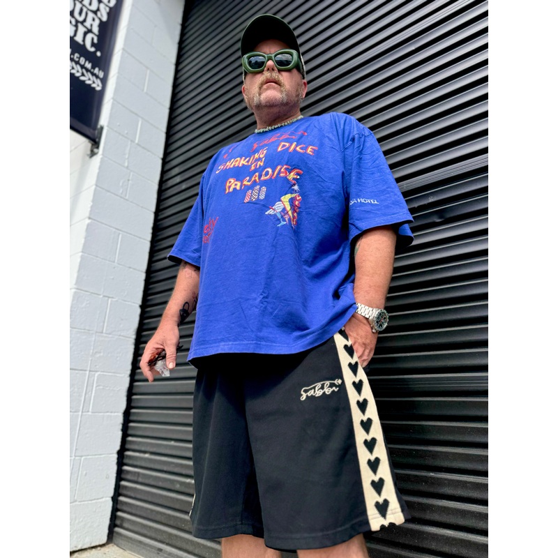 THE RAVING HEARTS SHORTS – BLACK XS