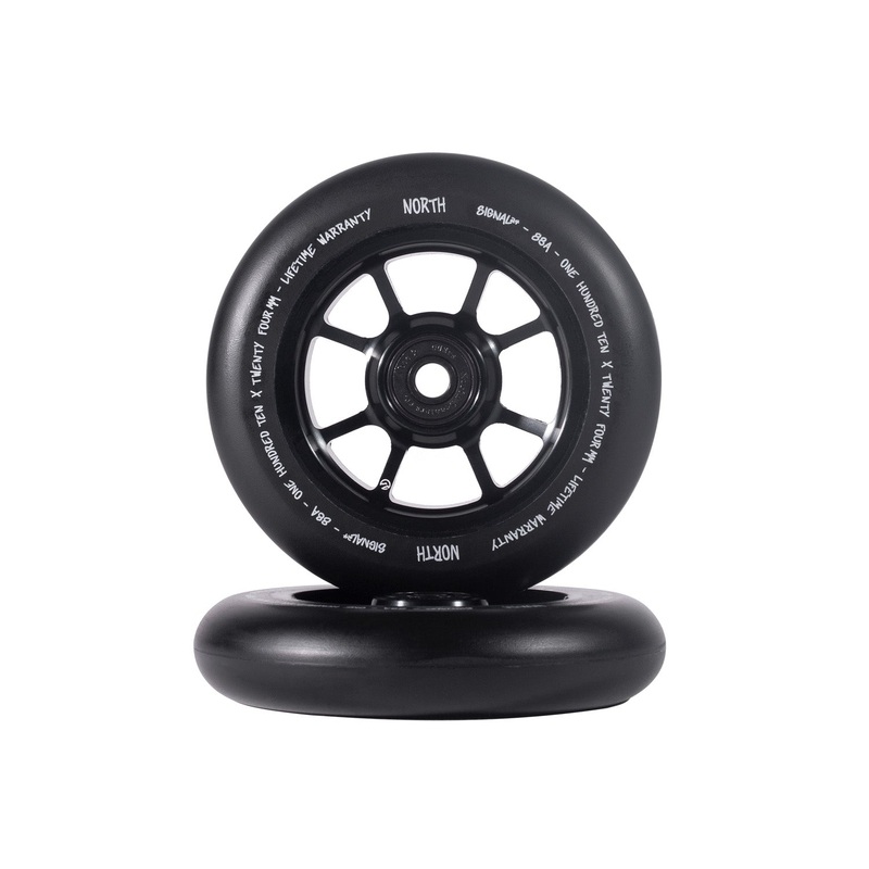 Signal 110mm Wheels (Pair) BLACK/BLACK