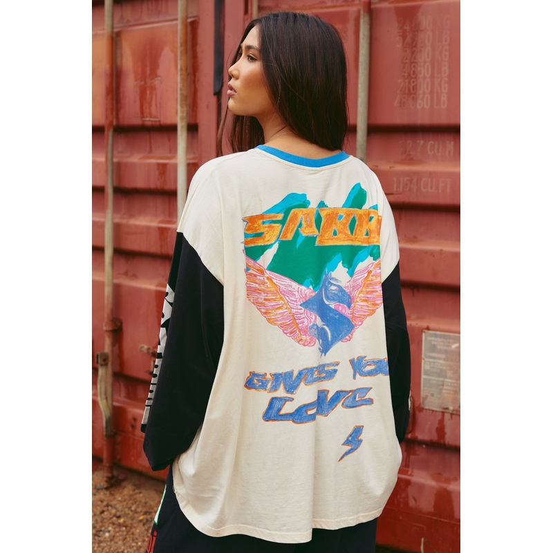 THE DON’T QUIT YOUR DAY DREAM LONG SLEEVE TEE – CREAM XXS