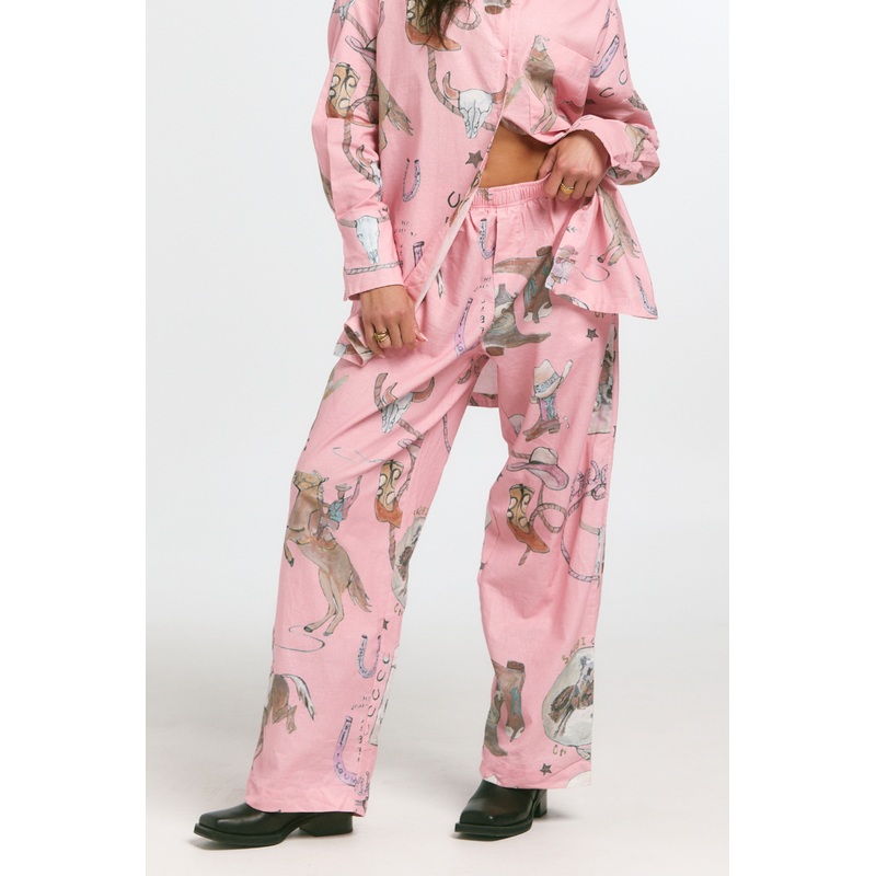 THE EL JIMBADOR PANT – WESTERN PINK XS