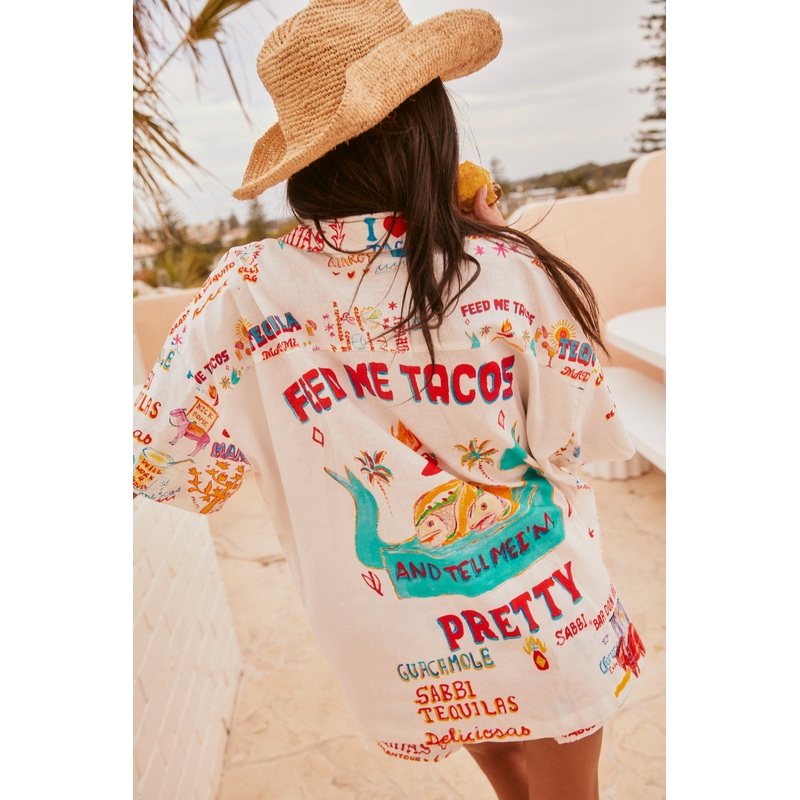 THE PATRON SHIRT – FEED ME TACOS XS