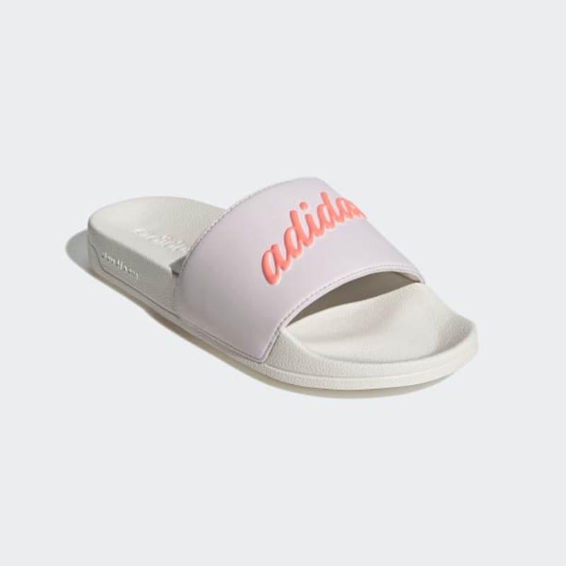 Women’s Adilette Shower Sides WHITE/PINK 5