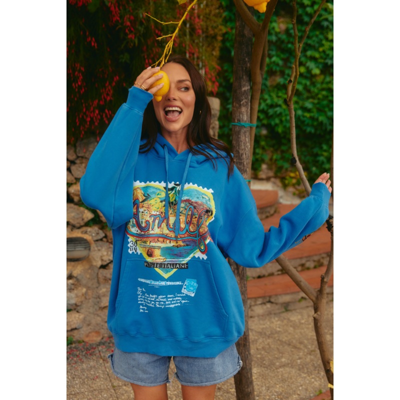 THE LOVE NOTES AMALFI HOODIE – BLUE XXS