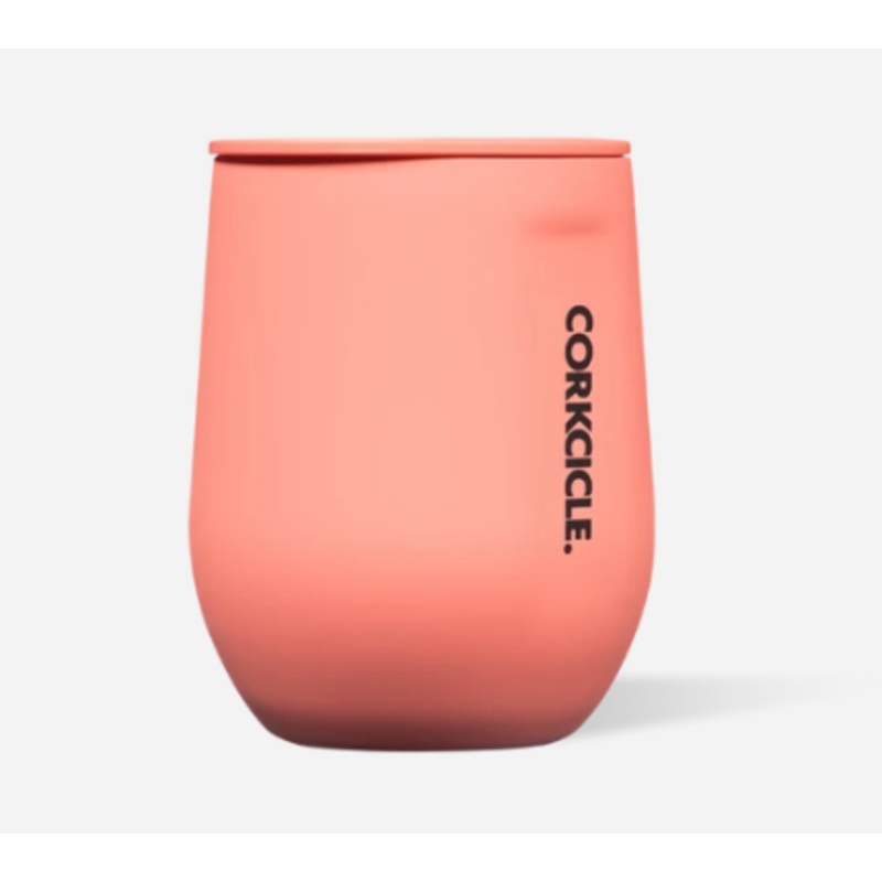 12OZ STEMLESS TUMBLER NEON CORAL