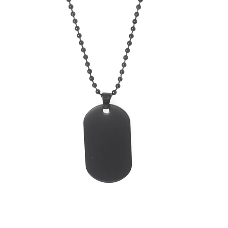 Cudworth IP Black Stainless Steel Dog Tag