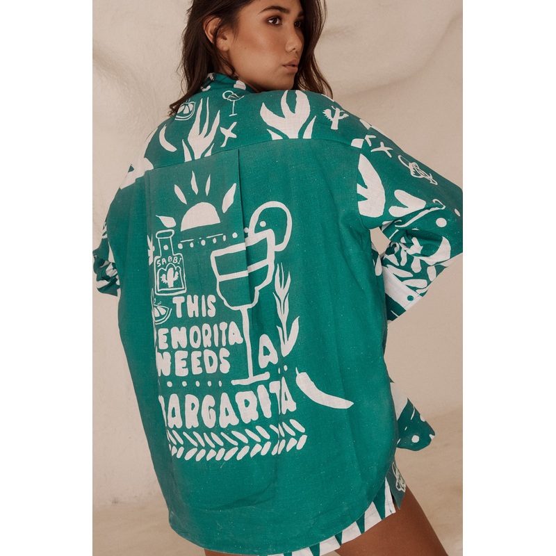 THE DON JULIO SHIRT – IT’S THIRSTY WORK GREEN XS