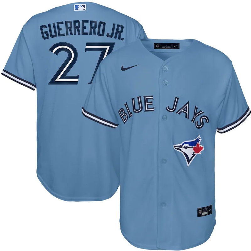 YOUTH REPLICA JERSEY TORONTO BLUE JAYS GUERRERO JR. LIGHT BLUE BLUE JAYS S